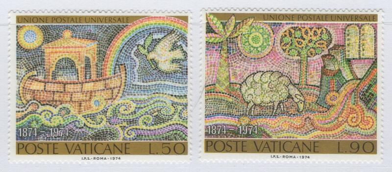 Francobolli Vaticano Anno 1974 Centenario dell'UPU