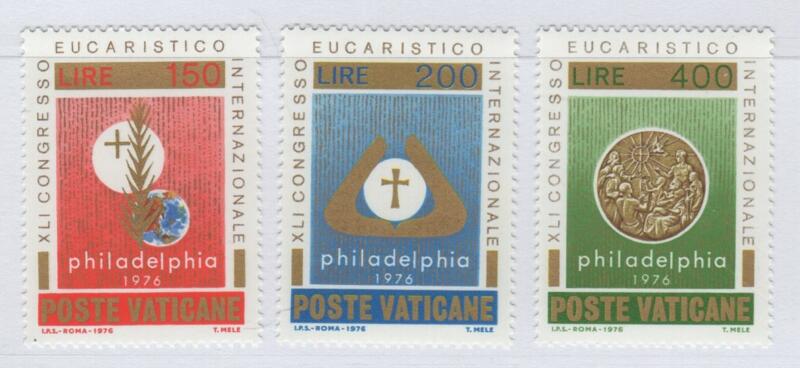 Francobolli Vaticano Anno 1976 41esimo Congresso Eucaristico Internazionale
