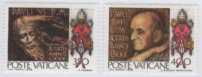 Francobolli Vaticano Anno 1978 Ottavo genetliaco di Paolo VI