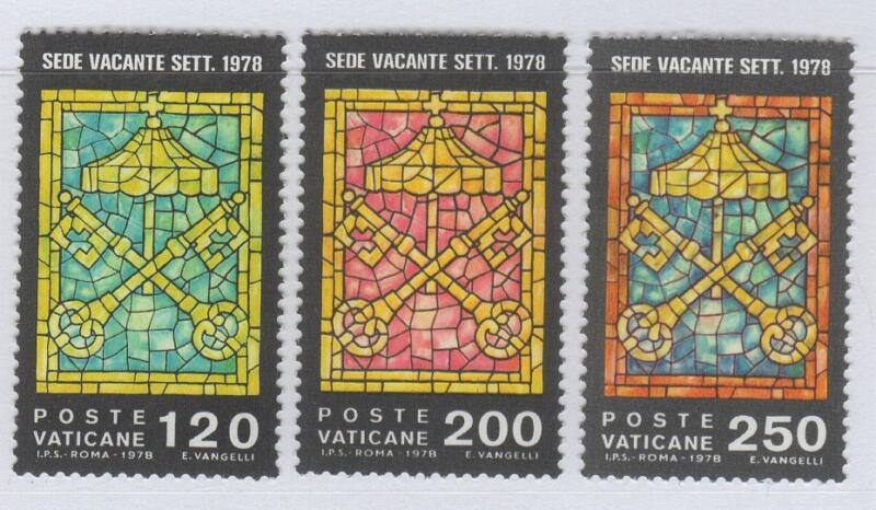 Francobolli Vaticano Anno 1978 Sede Vacante Bordo nero