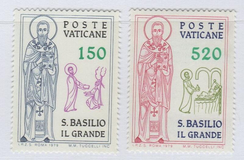 Francobolli Vaticano Anno 1979 16esimo centenario della morte di San Basilio il Grande