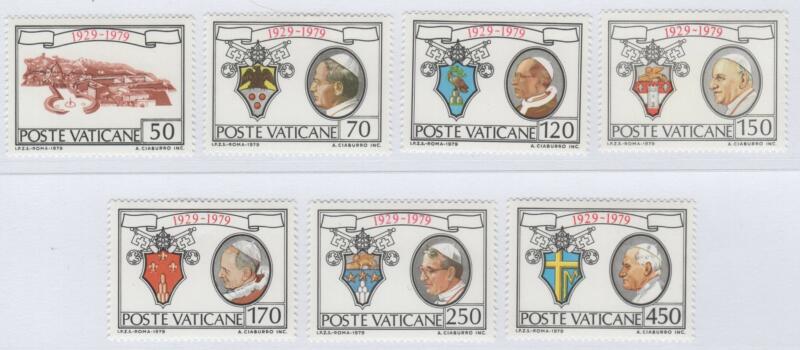Francobolli Vaticano Anno 1979 Cinquantenario dello Stato della Città del Vaticano