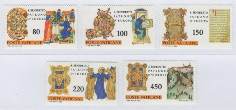 Francobolli Vaticano Anno 1980 15esimo centenario della nascita di San Benedetto da Norcia