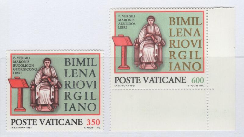 Francobolli Vaticano Anno 1981 Bimillenario Virgiliano