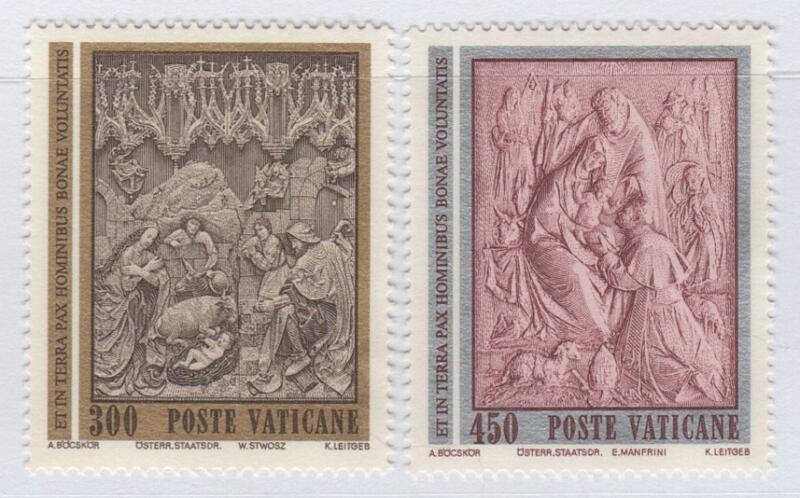 Francobolli Vaticano Anno 1982 Natale