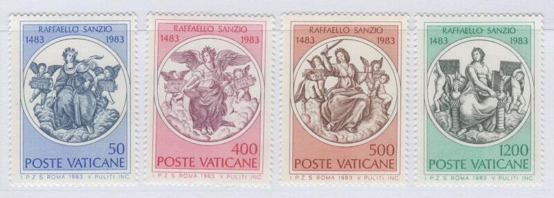 Francobolli Vaticano Anno 1983 Quinto centenario della nascita di Raffaello Sanzio