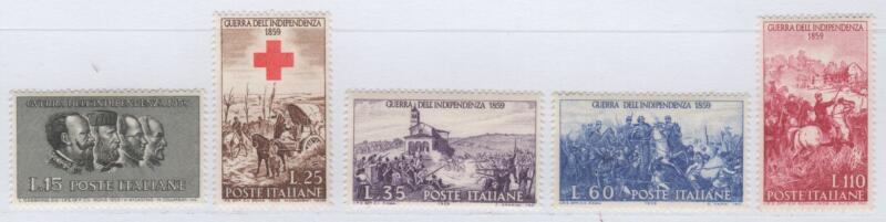 Francobolli Italia Repubblica Anno 1959 Centenario della Guerra d'Indipendenza