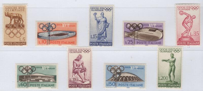 Francobolli Italia Repubblica Anno 1960 Giochi della 17esima Olimpiade Roma