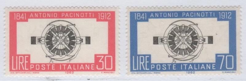 Francobolli Italia Repubblica Anno 1962 Cinquantenario della morte di Antonio Pacinotti