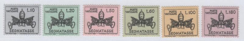 Francobolli Vaticano Anno 1968 Segnatasse Stemma pontificio
