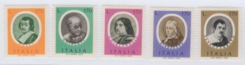 Francobolli Italia Repubblica Anno 1976 Artisti italiani Quarta serie