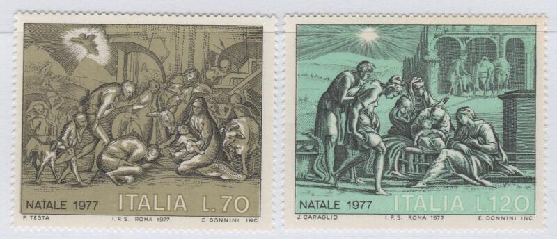 Francobolli Italia Repubblica Anno 1977 Natale