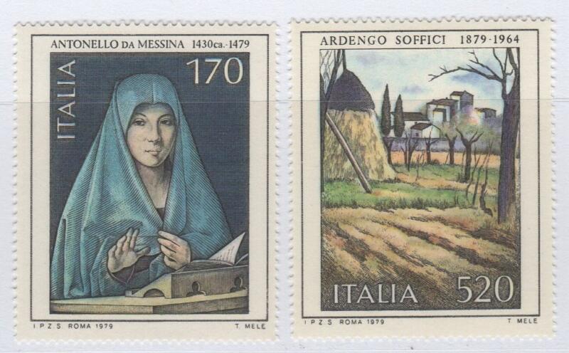 Francobolli Italia Repubblica Anno 1979 Arte italiana Sesta serie