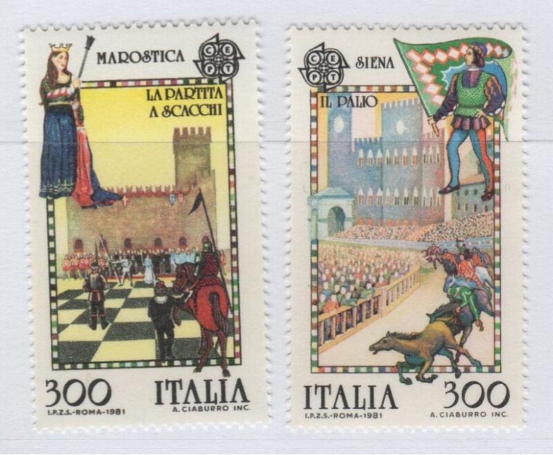 Francobolli Italia Repubblica Anno 1981 Europa Folklore