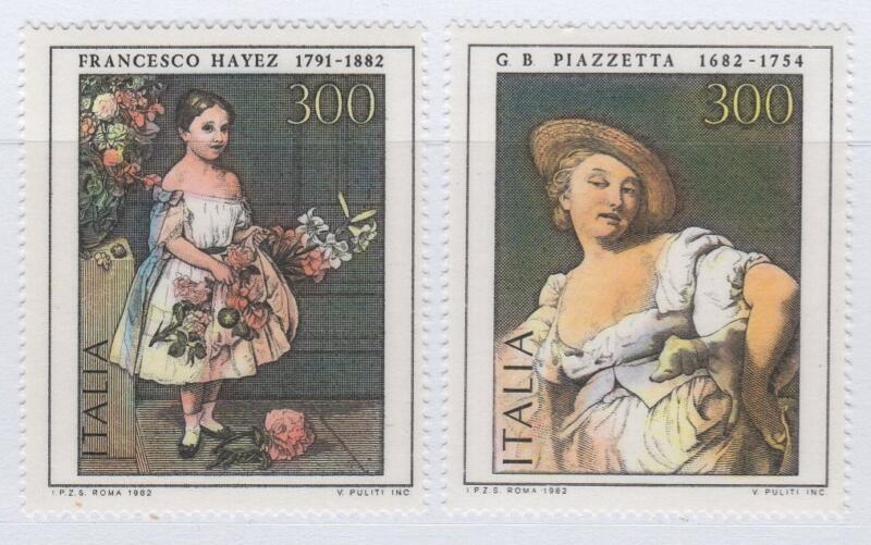 Francobolli Italia Repubblica Anno 1982 Arte italiana Nona serie