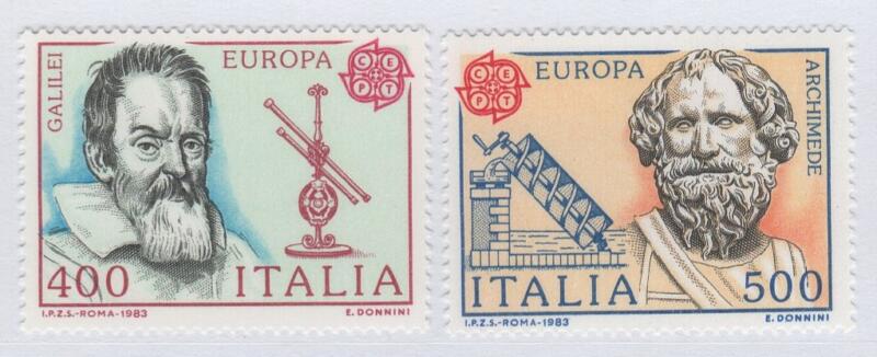 Francobolli Italia Repubblica Anno 1983 Europa Le grandi scoperte del genio umano
