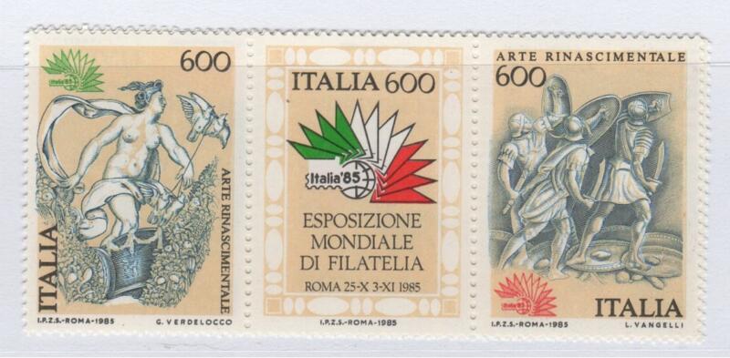Francobolli Italia Repubblica Anno 1985 Italia 85 Esposizione mondiale di filatelia Terza serie