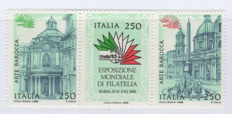 Francobolli Italia Repubblica Anno 1985 Italia 85 Esposizione mondiale di filatelia Quarta serie