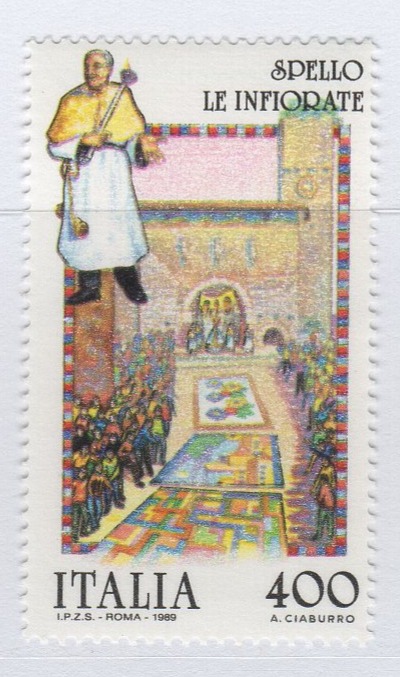 Francobollo Italia Repubblica Anno 1989 Folklore Ottava serie