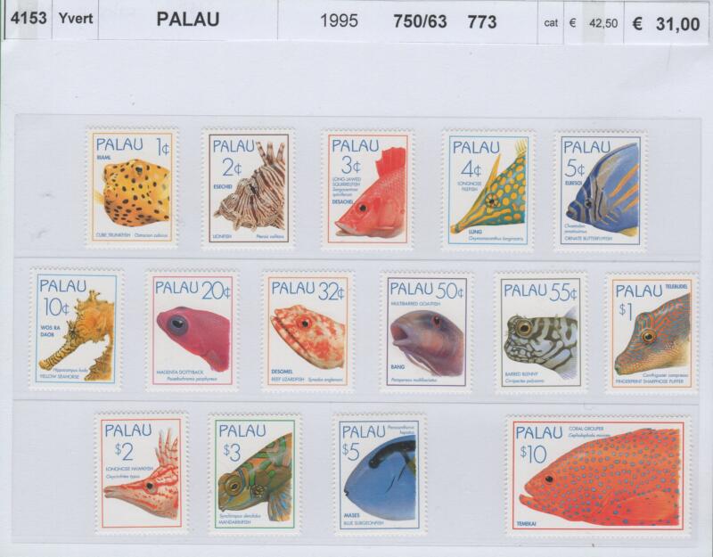 Francobolli Palau Anno 1995 Pesci