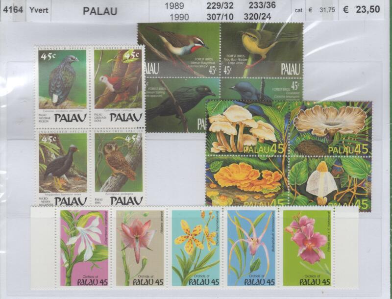 Francobolli Palau Anni 1989-1990 Varie emissioni