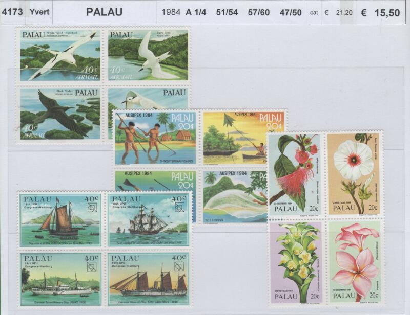 Francobolli Palau Anno 1984 Varie emissioni