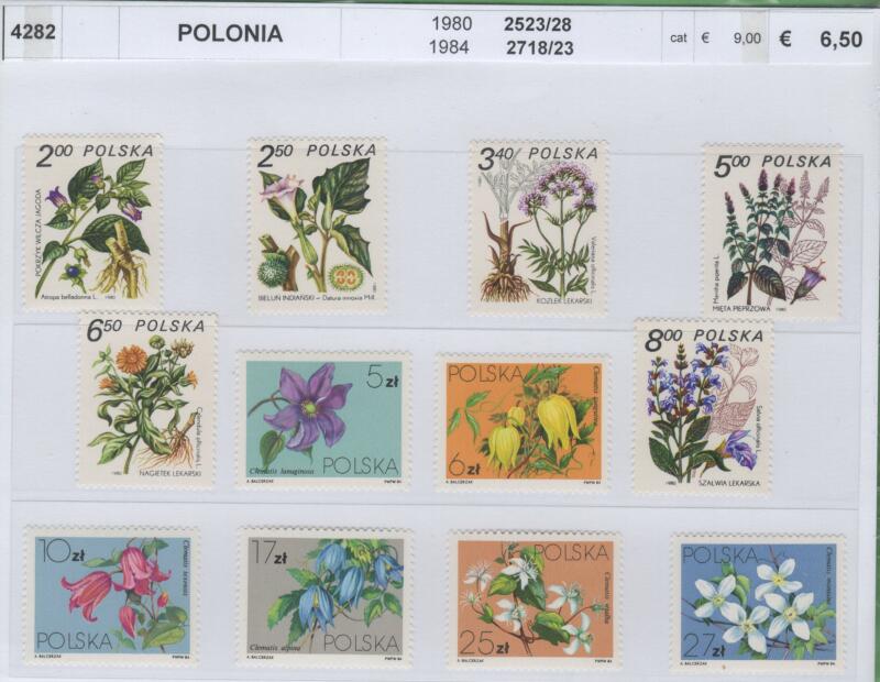 Francobolli Polonia Anni 1980-1984 Varie Emissioni