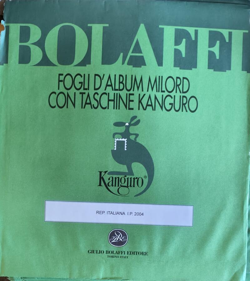 Bolaffi Fogli album Milord Italia IP Anno 2004
