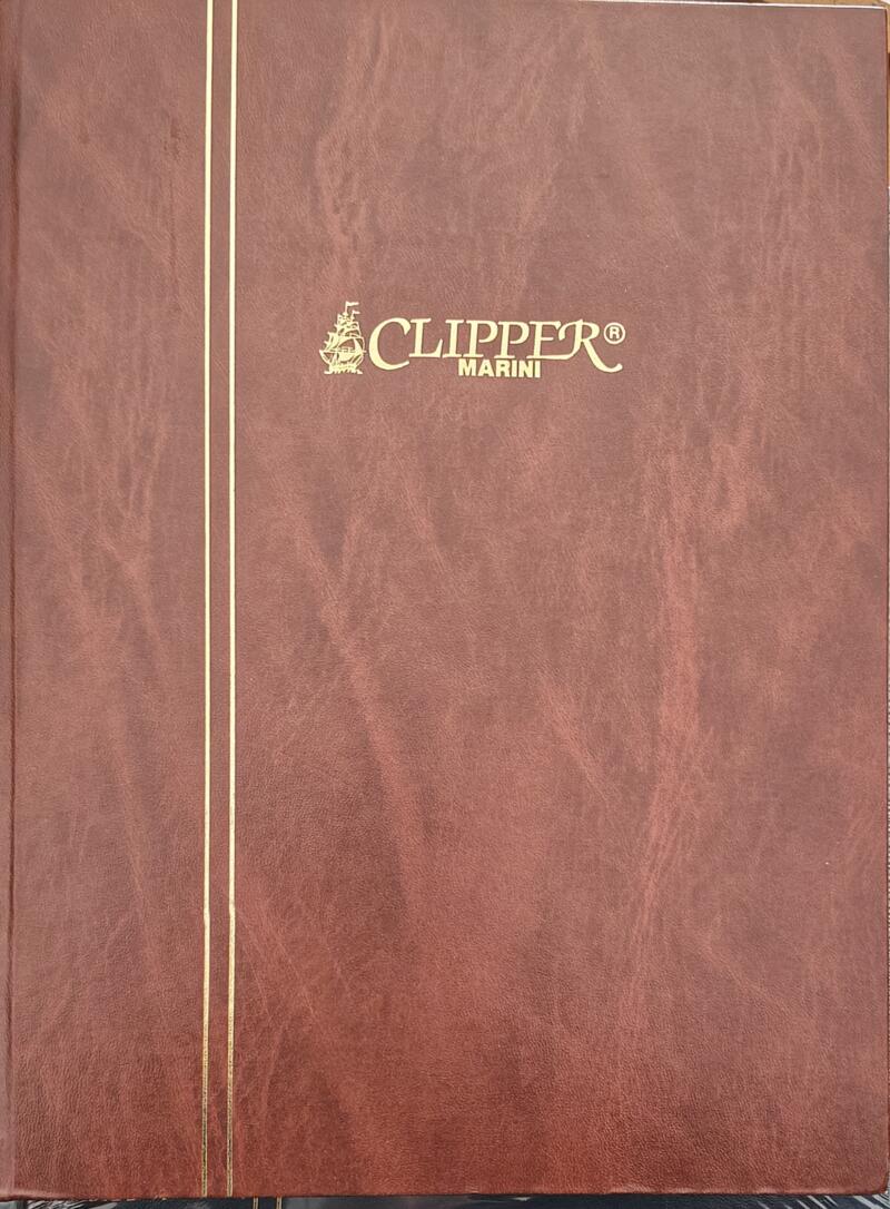 Classificatore Marini Clipper 12 pagine a fondo bianco senza divisione