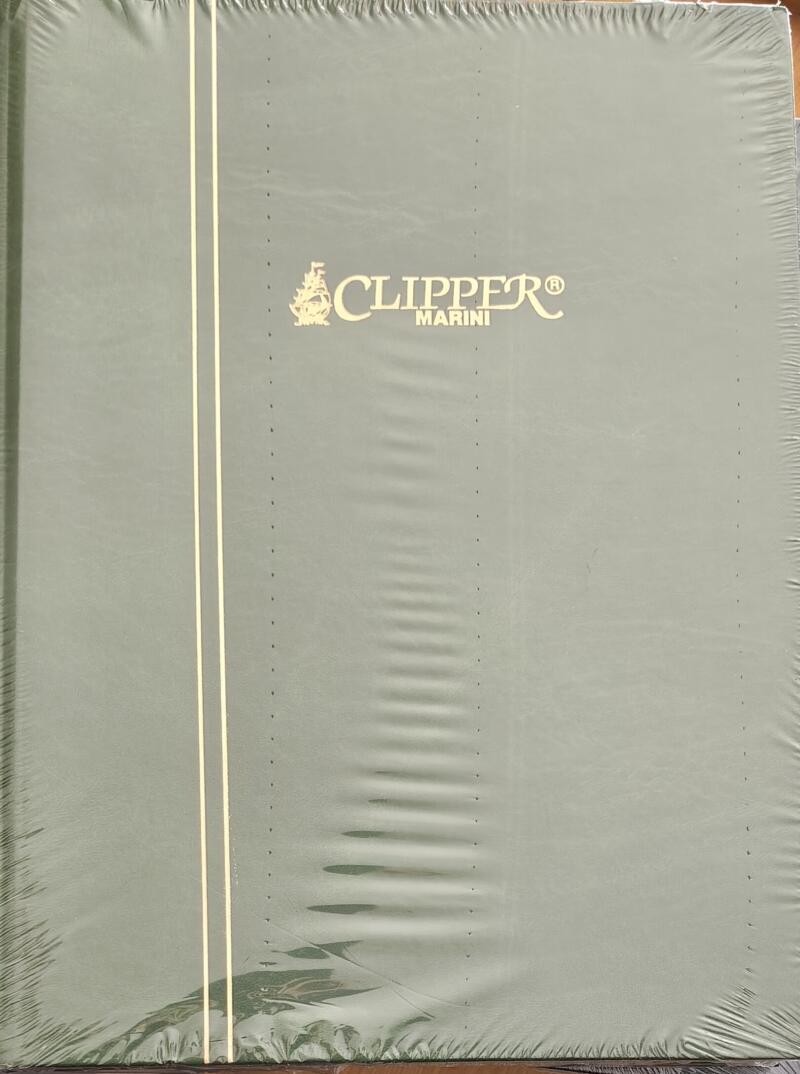Classificatore Marini Clipper 32 pagine a fondo nero senza divisione