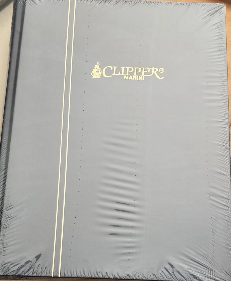 Classificatore Marini Clipper 32 pagine a fondo nero senza divisione
