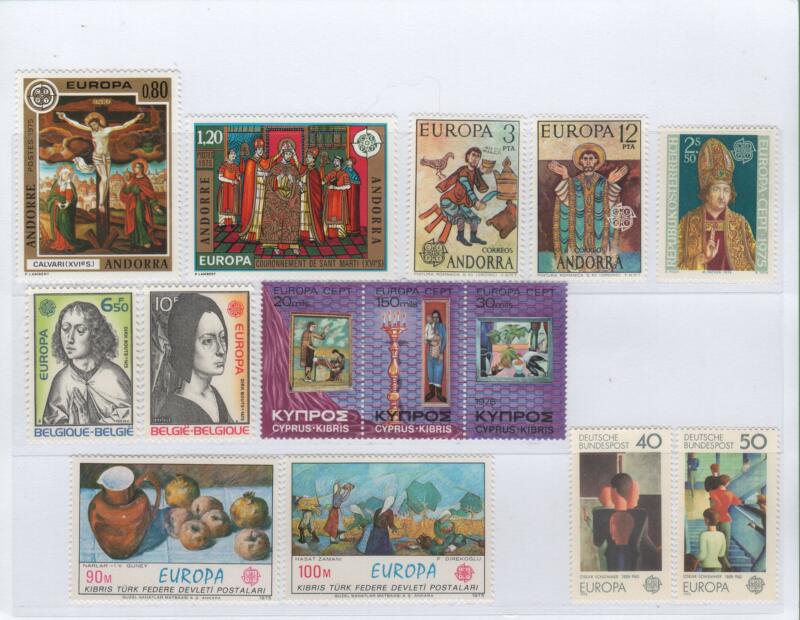 Francobolli Tematica Europa Anno 1975