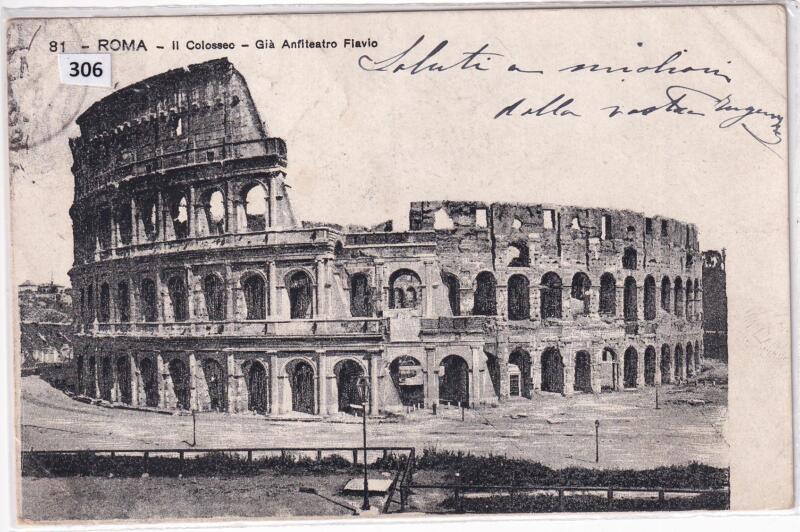Cartolina illustrata Roma Il Colosseo - Già Anfiteatro Flavio