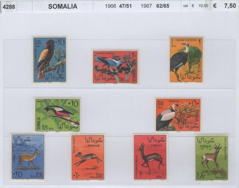 Francobolli Somalia Anni 1966-1967 Varie emissioni