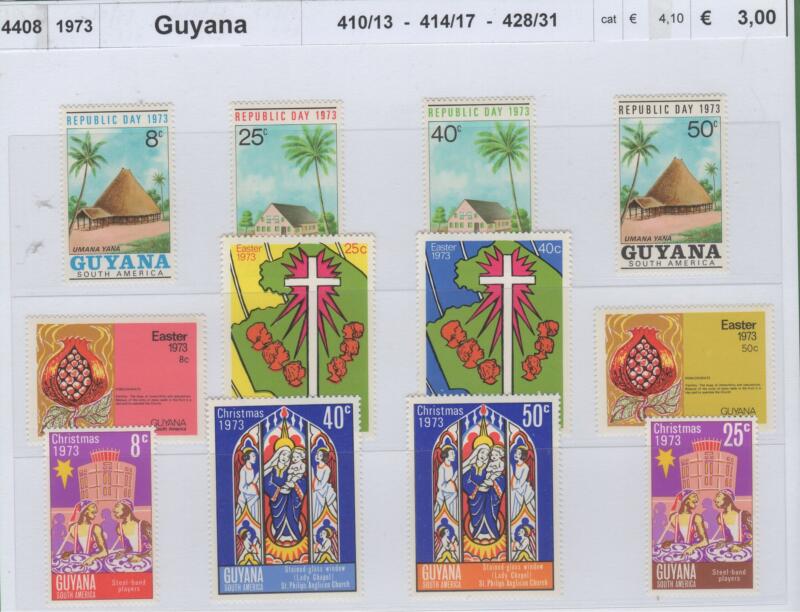 Francobolli Guyana Anno 1973 Varie Emissioni