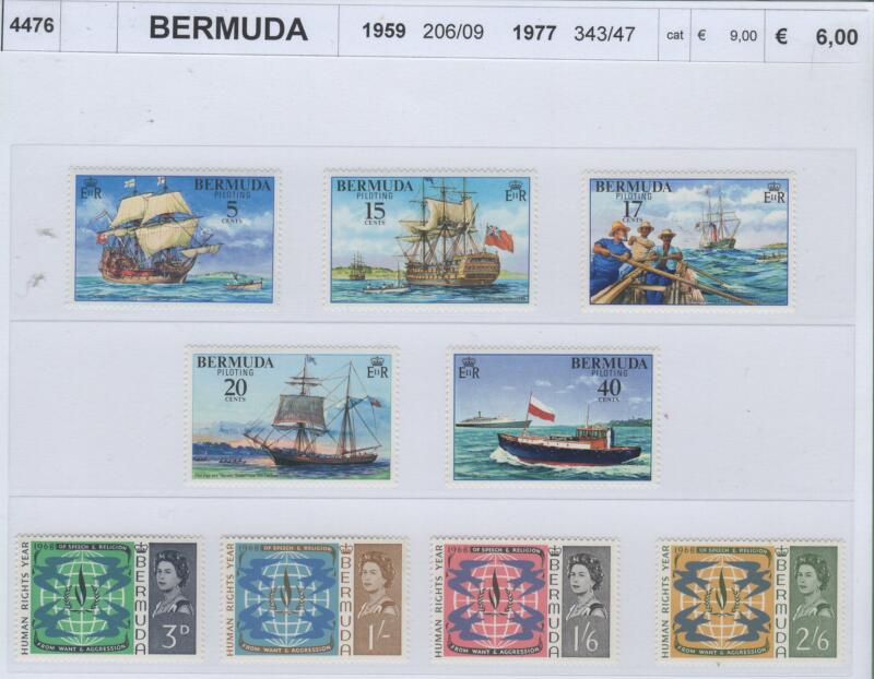 Francobolli Bermuda Anni 1968-1977 Varie emissioni