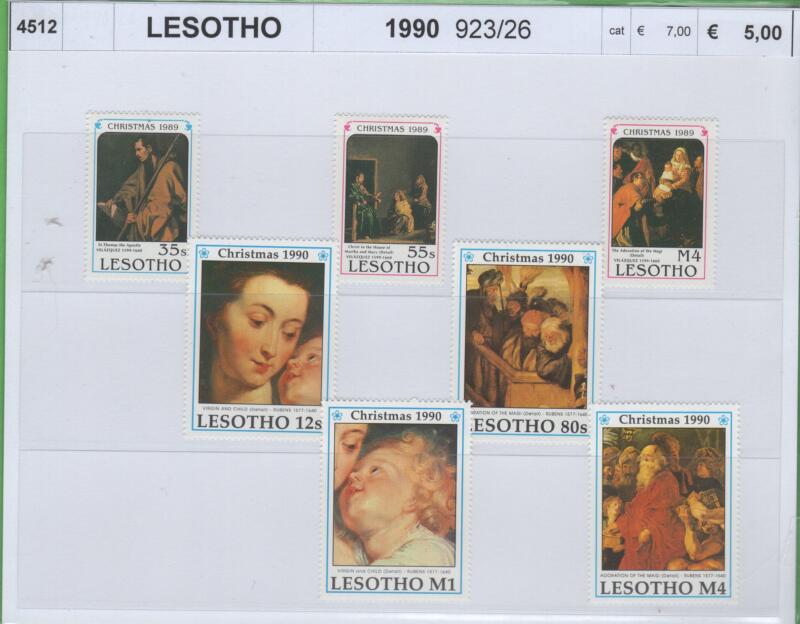 Francobolli Lesotho Anno 1990 Natale