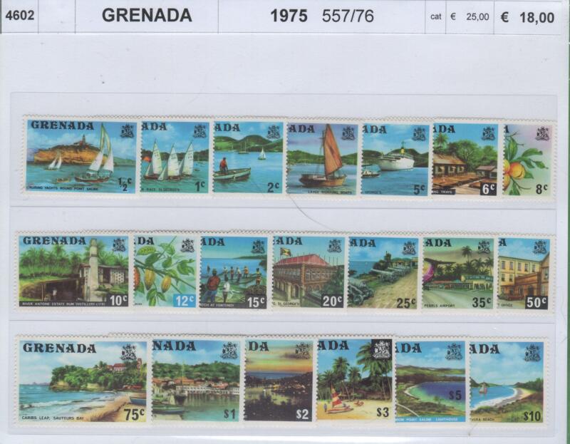 Francobolli Grenada Anno 1975 Serie ordinaria