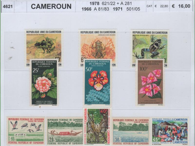 Francobolli Camerun Anni 1966-1971-1978 Varie emissioni