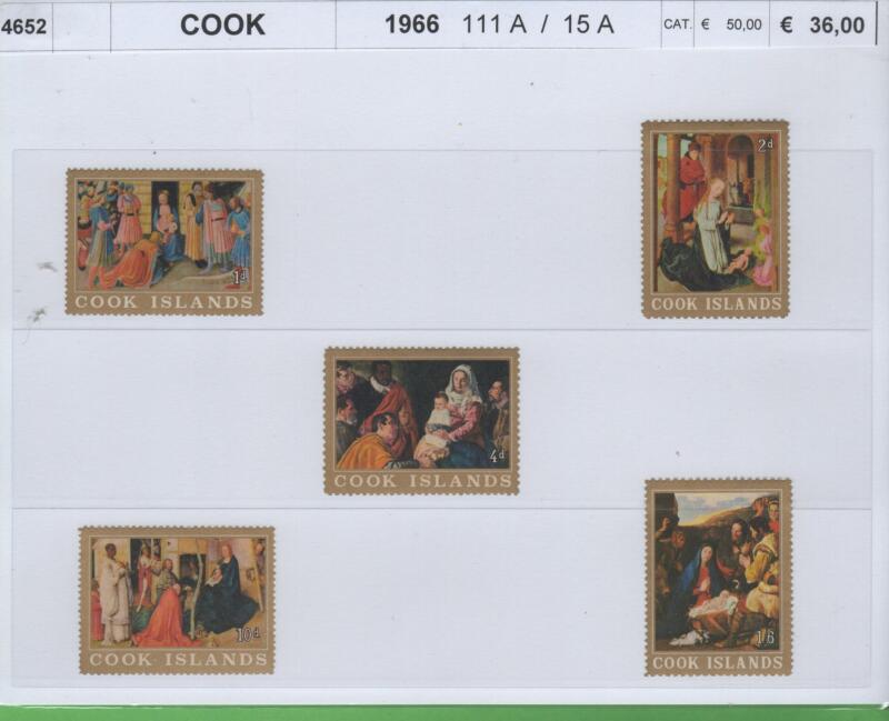 Francobolli Isole Cook Anno 1966 Natale