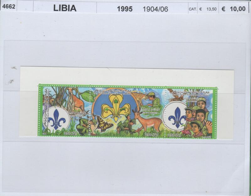 Francobolli Libia Anno 1985 Scout