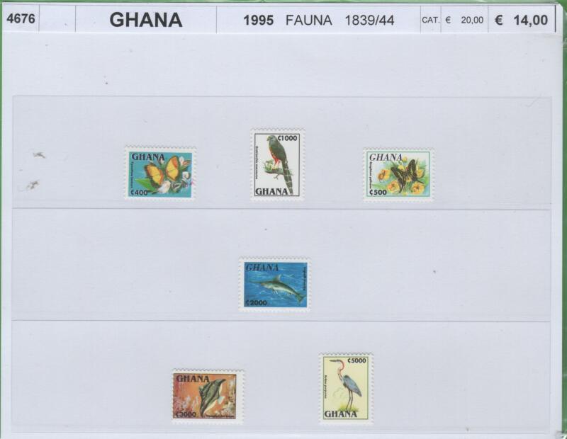 Francobolli Ghana Anno 1995 Fauna