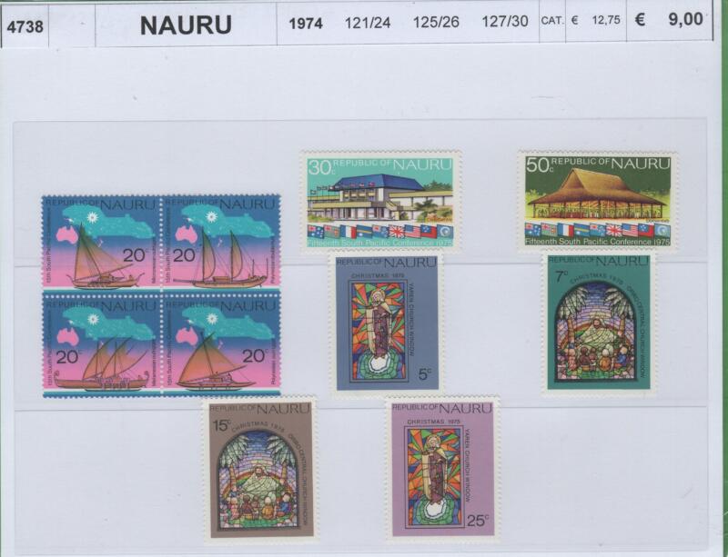 Francobolli Nauru Anno 1974 Varie emissioni