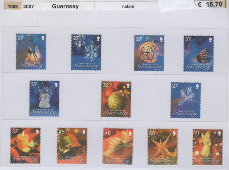 Francobolli Guernsey Anno 2007 Natale