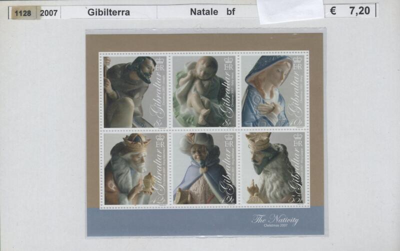 Foglietto Gibilterra Anno 2007 Natale