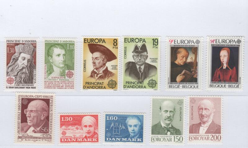 Francobolli Tematica Europa Anno 1980