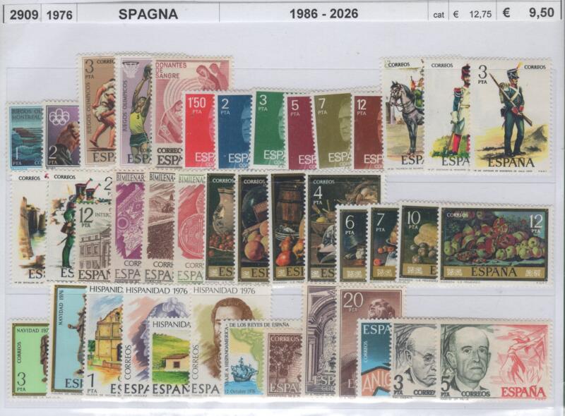 Francobolli Spagna Anno 1976 Varie emissioni