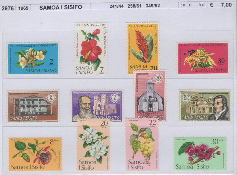 Francobolli Samoa I Sisifo Anno 1969 Varie emissioni