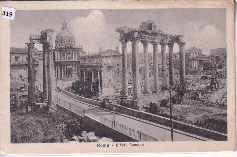 Cartolina illustrata Roma Il Foro Romano