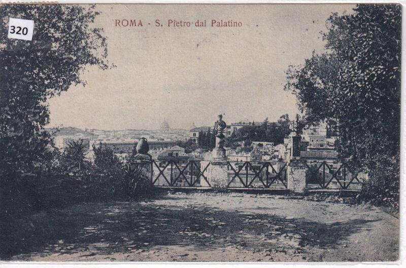 Cartolina illustrata Roma S. Pietro dal Palatino